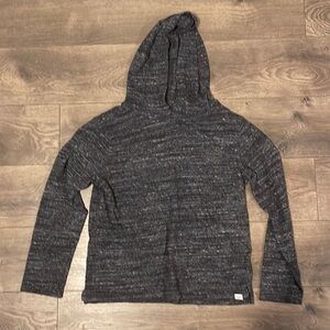Gap Kids Charcoal Heather Cotton Hoodie Tee - Size Large 10/12